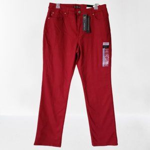 Lee High Rise Straight Leg Red Dahlia